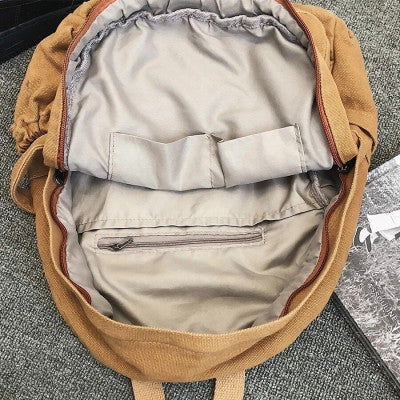 Vintage حقيبة ظهر  من القماش قدرة تحمل عالية للجنسين