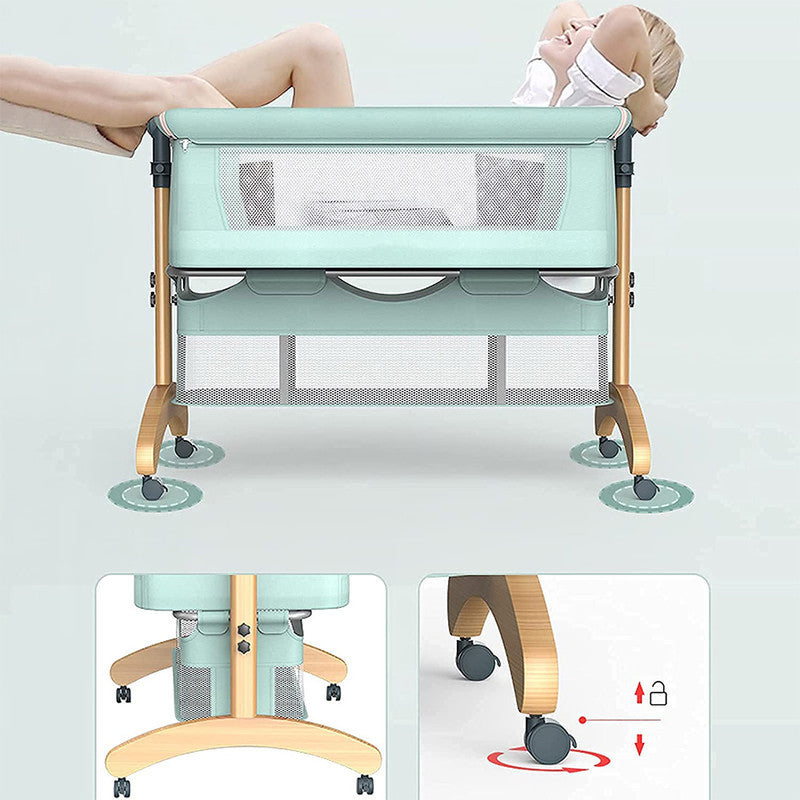 سرير أطفال محمول قابل للنقل ،  قابل للطي ، متعدد الوظائف - اخضر 33-602-12G