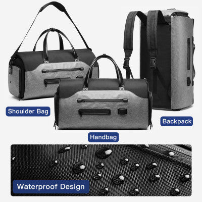 أوزوكو-حقيبة سفر متعددة الوظائف للرجال ، الأمتعة ذات السعة الكبيرة ، حقيبة يد للرجال ، حقيبة من القماش الخشن مقاومة للماء ، جيب الأحذية ، تخزين البدلة