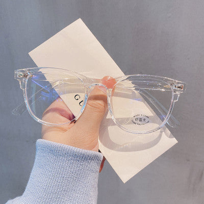 شفافة إطار نظارات الكمبيوتر النساء الرجال مكافحة الضوء الأزرق نظارات مستديرة حجب النظارات البصرية مشهد النظارات