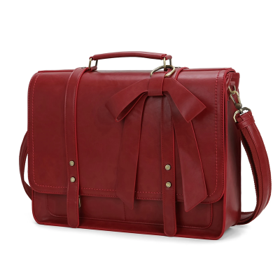 حقيبة جلدية للنساء متعددة الاستخدامات تصلح كحقيبة لاب توب