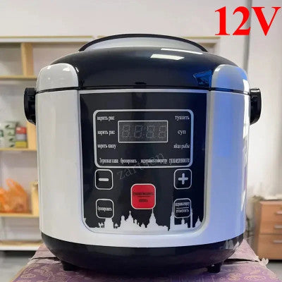 آلة طهي صغيرة للأرز والعصيدة ، 12 فولت ، 24 فولت ، 2 لتر ، بخار الطعام ، صندوق الغداء للتدفئة ، سخان الوجبات ، جهاز تدفئة للسيارة ، شاحنة ، حساء