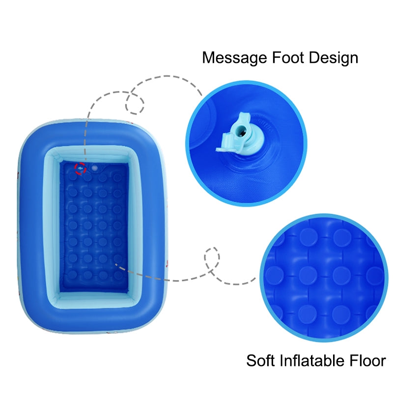 حمام سباحة قابل للنفخ للعائلة للكبار والأطفال - حوض السباحة الصيفي الداخلي والخارجي للأطفال والألعاب الحزبية للعائلة