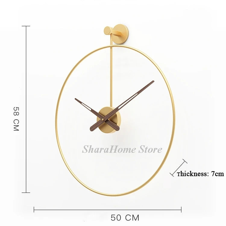 ساعة حائط حديثة فاخرة بتصميم هندسي كبير للديكور في غرفة المعيشة أو المكتب، هدية مثالية بقطر 40 سم