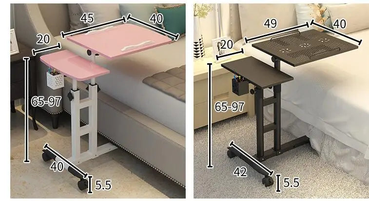 طاولة سرير قابلة للإزالة للكمبيوتر المحمول مع تصميم حديث - طاولة قابلة للطي للمبيت
