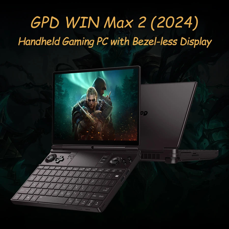 جهاز كمبيوتر محمول للألعاب GPD WIN Max 2 2024 بمعالج AMD Ryzen، ذاكرة RAM 32 جيجابايت، وسعة تخزين SSD تصل إلى 2 تيرابايت