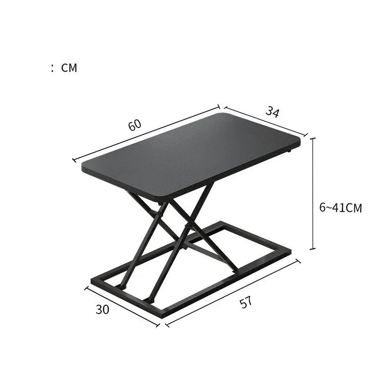 مكتب كمبيوتر قابل للتعديل في الارتفاع وقابل للطي مع درج لوحة المفاتيح لمكتب المنزل والألعاب وحامل الكمبيوتر المحمول