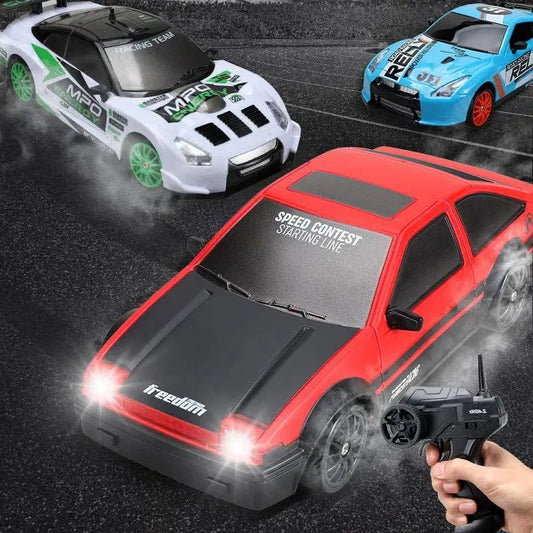 سيارة تحكم عن بعد Drift RC 4WD موديل GTR AE86 للأطفال - هدية عيد الميلاد