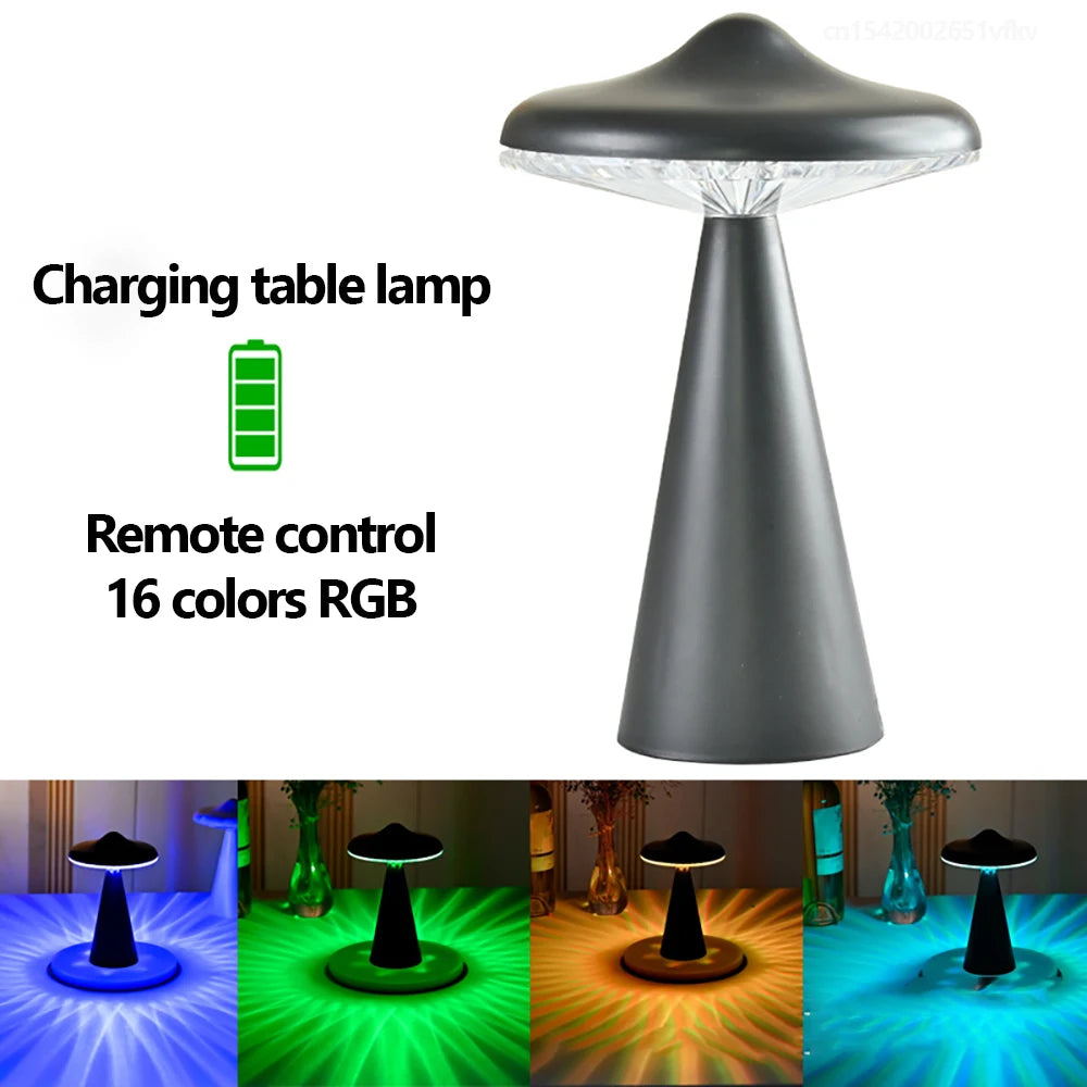 شريط ضوء طاولة صغير إبداعي مضيء بتقنية RGB مع لمسة و16 لونًا للغرفة والأجواء الخارجية والرحلات الليلية