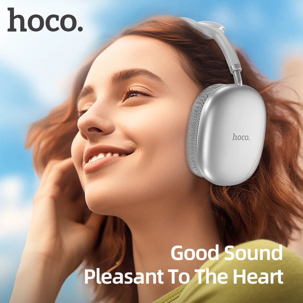 سماعات هيدفون بلوتوث 5.3 اللاسلكية HOCO W35 Air مع ميكروفون وصوت HiFi ستيريو، 40MM درايفر، زمن تشغيل 45 ساعة