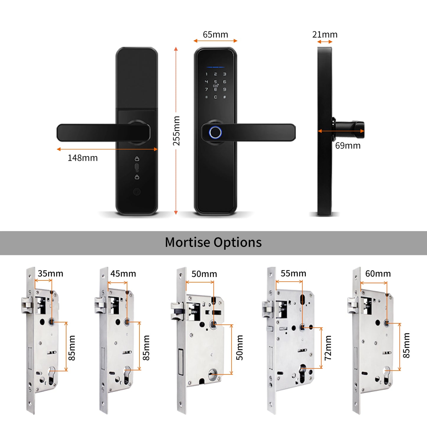 قفل باب ذكي من تويا Zigbee مع بصمة إصبع - قفل رقمي متطور للفنادق والشقق المفروشة مع فتح عن بُعد عبر التطبيق