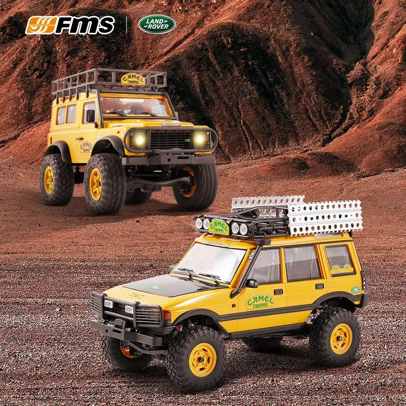 سيارة عن بعد FMS ميني 1/24 FCX24M لاند روفر سيريس 4x4 للطرق الوعرة - لعبة مخصصة للأطفال والأولاد