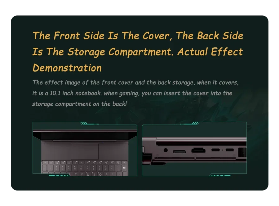 جهاز الكمبيوتر المحمول GPD WIN Max 2 2024 بمعالج AMD Ryzen 7 8840U وذاكرة 32 جيجابايت وقرص صلب SSD بسعة 2 تيرابايت