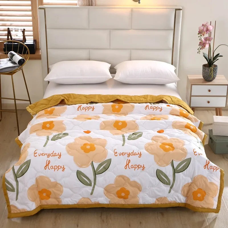 تكييف هواء لحاف الصيف غسيل لحاف قطن احتفال متجر شركة Summer Cool Quilt هدية لحاف رقيق