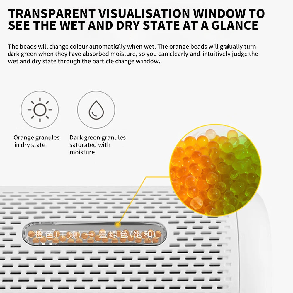 جهاز إزالة الرطوبة المصغر القابل لإعادة التدوير من ديرما مع نافذة رؤية رطوبة/جفاف وتحكم فعال في الرطوبة