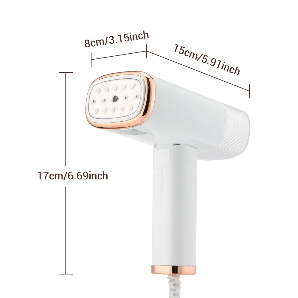 مكواة بخارية قابلة للطي محمولة للسفر - مكواة كهربائية سيراميك لتنظيف الملابس وإزالة العث