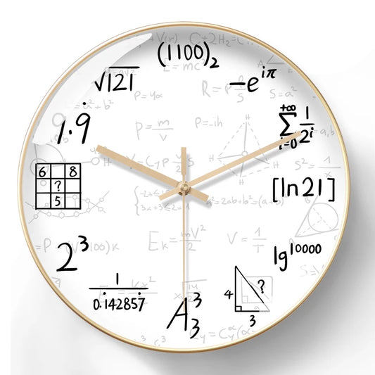 ساعة حائط رقمية بسيطة بتصميم دائري للمراهقين لتزيين الفصول الدراسية وغرف النوم