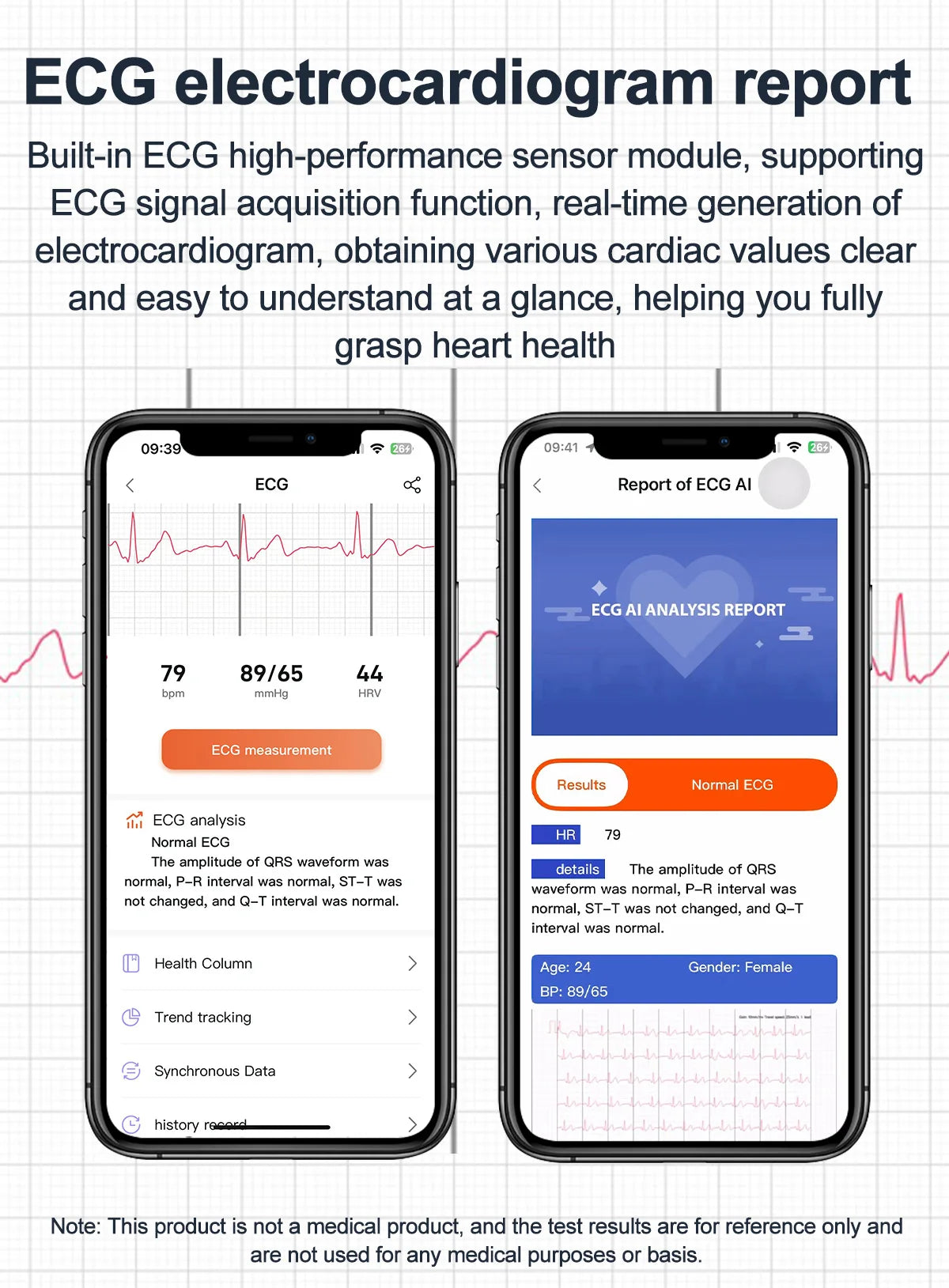 ساعة ذكية صحية 2024 مع مضخة هواء وكشف دقيق لضغط الدم ECG+PPG لمراقبة معدل ضربات القلب ومستويات السكر في الدم للرجال والنساء