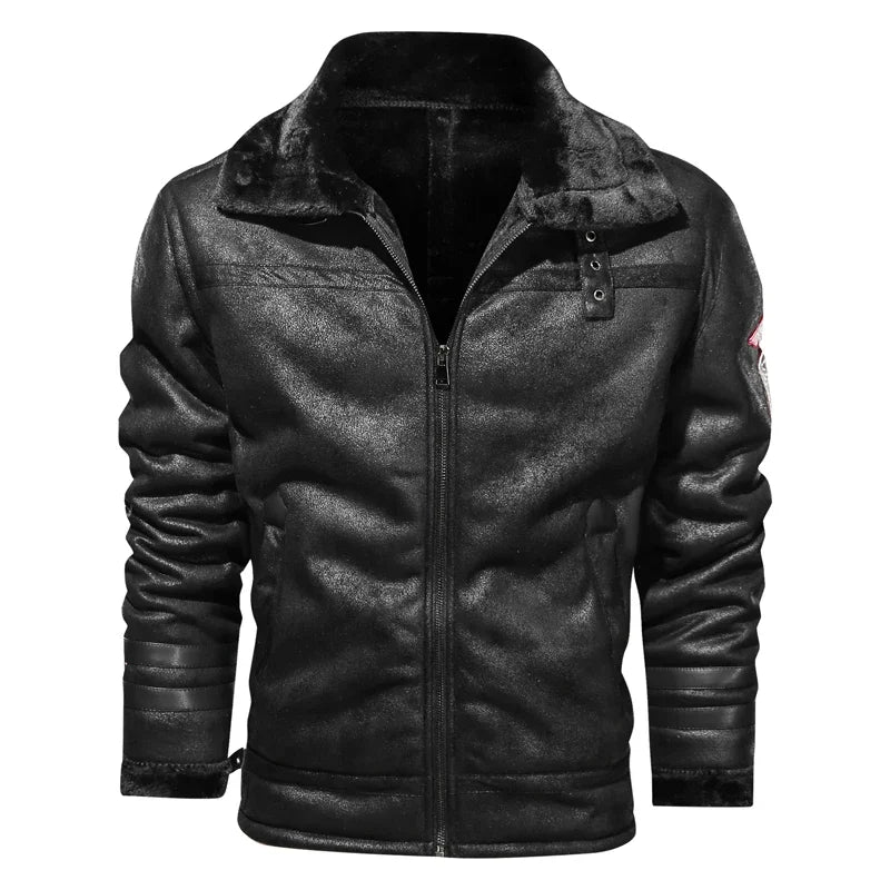 2024 Slim High Quality Leather Jackets Business Genuine Leather Bomber Jacket Men Real Leather Flights Jacket Black Pilot Coats