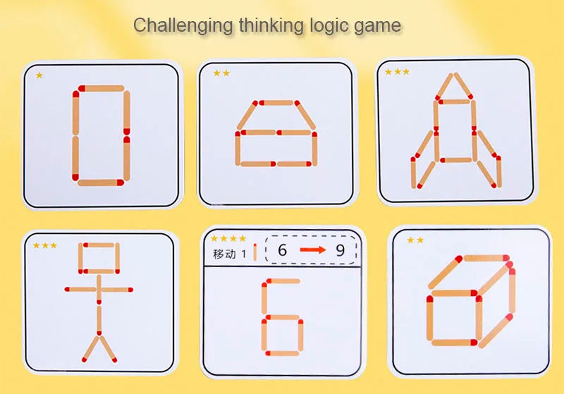 لعبة الألغاز التعليمية الخشبية للأطفال - لعبة مطابقة مونتيسوري لتدريب التفكير والرياضيات والهندسة