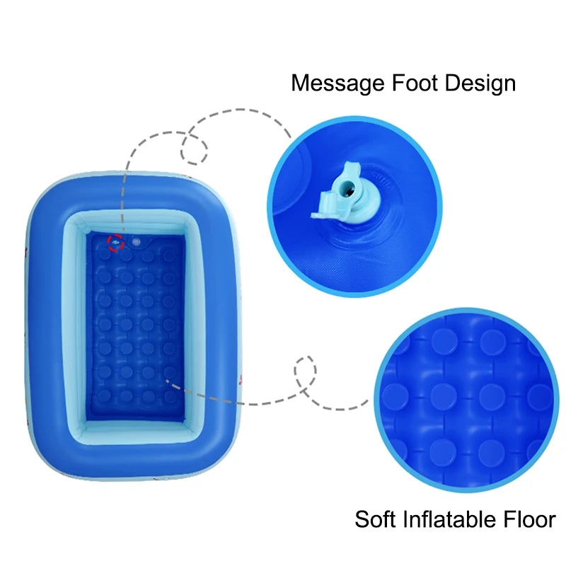 حمام سباحة قابل للنفخ للعائلة للكبار والأطفال - حوض السباحة الصيفي الداخلي والخارجي للأطفال والألعاب الحزبية للعائلة