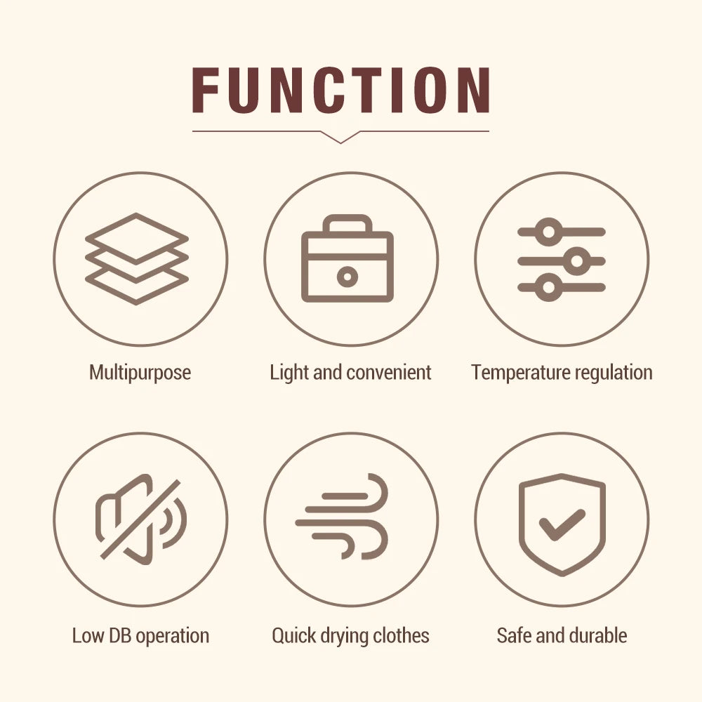 رف تجفيف الملابس الكهربائي القابل للطي مع تعقيم بالأشعة فوق البنفسجية - مناسب للسفر والمنزل والعمل