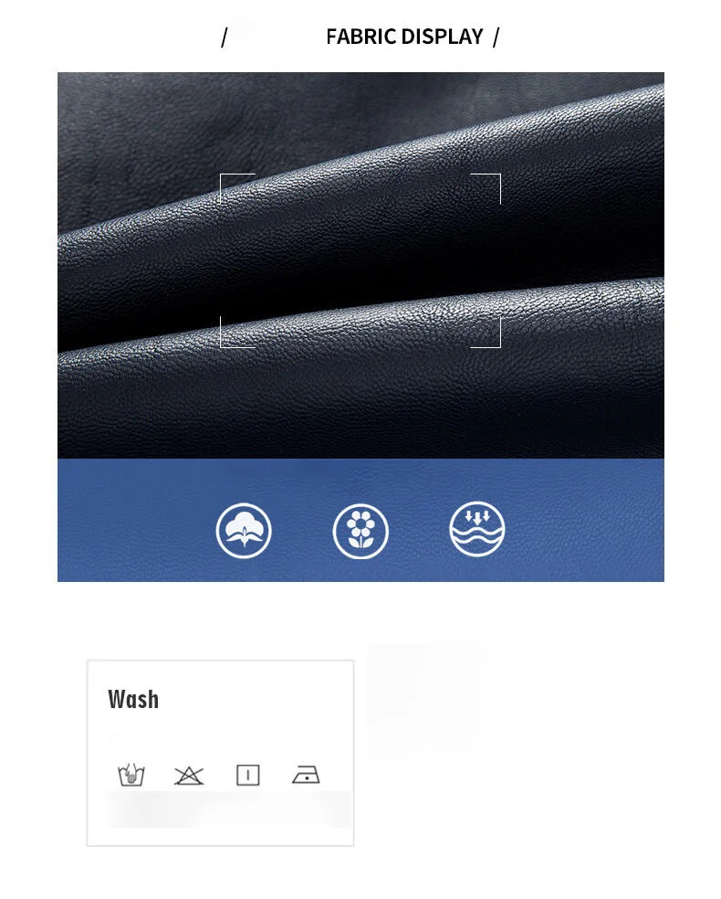 سترة جلدية مميزة تجمع بين الأناقة والراحة. مصممة للرجال، مع تفاصيل فريدة وألوان متباينة