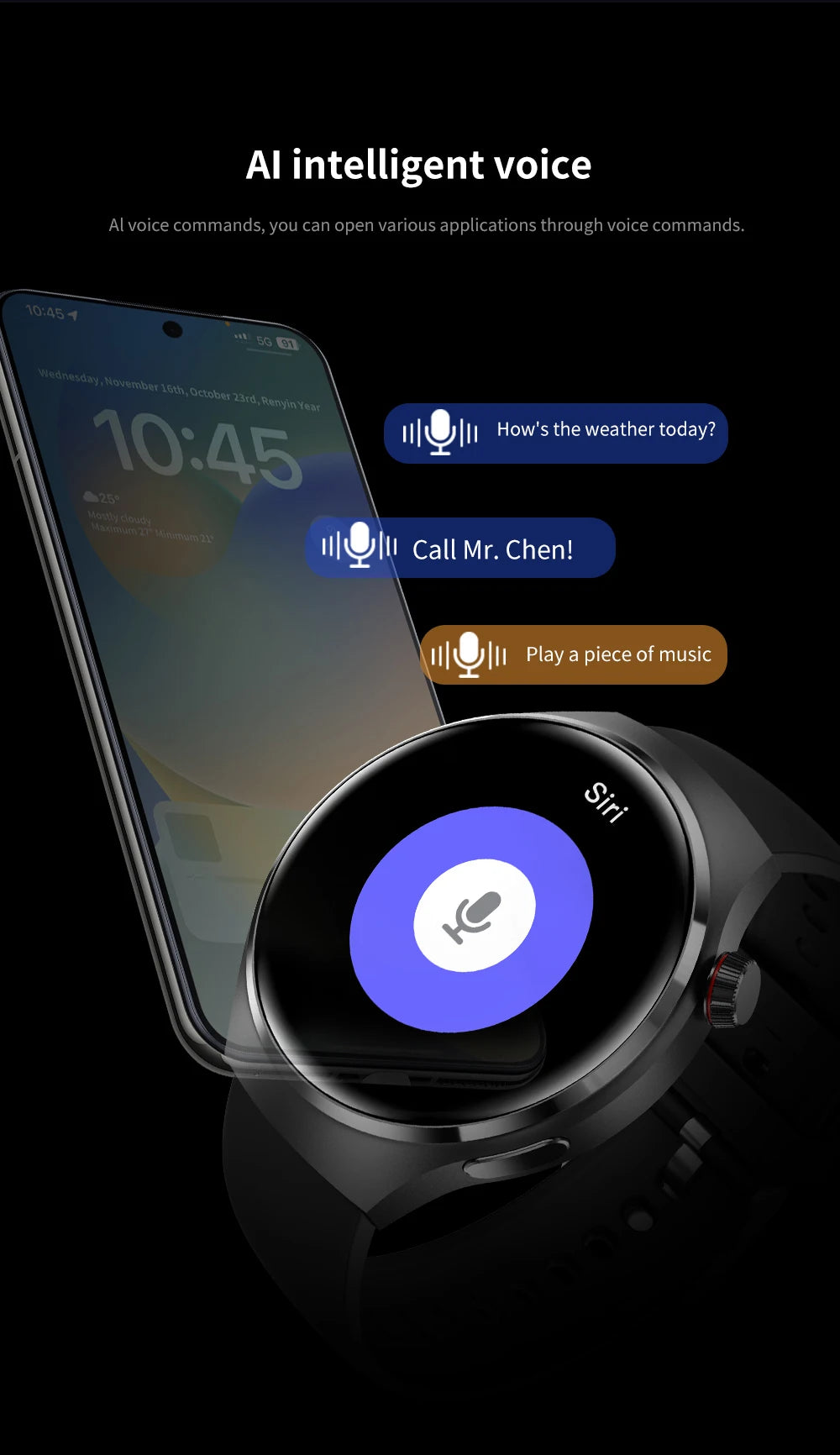 ساعة ذكية GT4 Pro 2024 للرجال مع تقنية NFC ونظام GPS وشاشة HD 360*360 ومراقبة مستوى السكر في الدم ودعم المكالمات عبر البلوتوث وساعة معصم للنساء