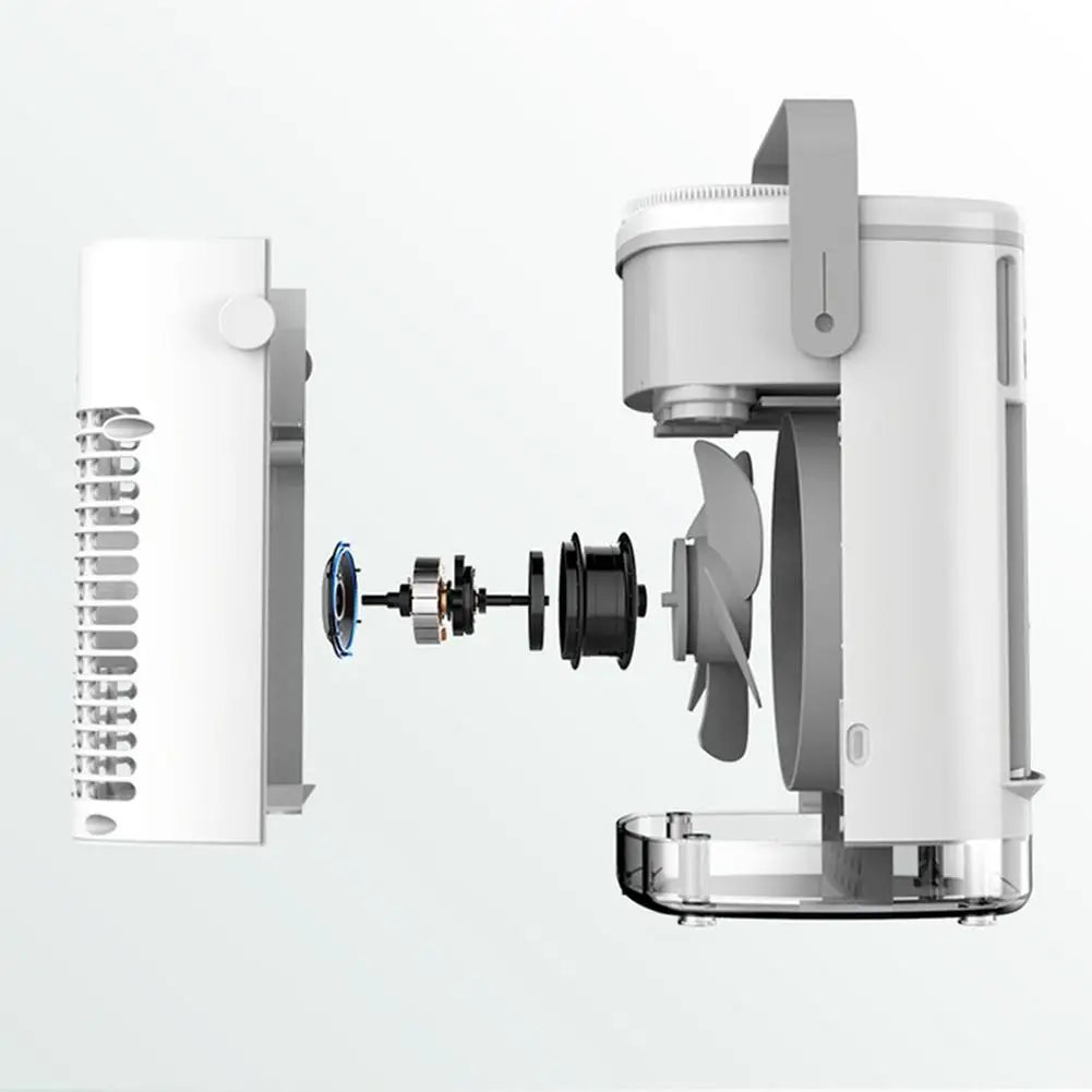 مبرد الهواء المحمول من شاومي ZAOXI، مروحة تكييف هواء صغيرة مكتبية، مرطب ومنقي للجو، شحن USB، مثالي لفصل الصيف