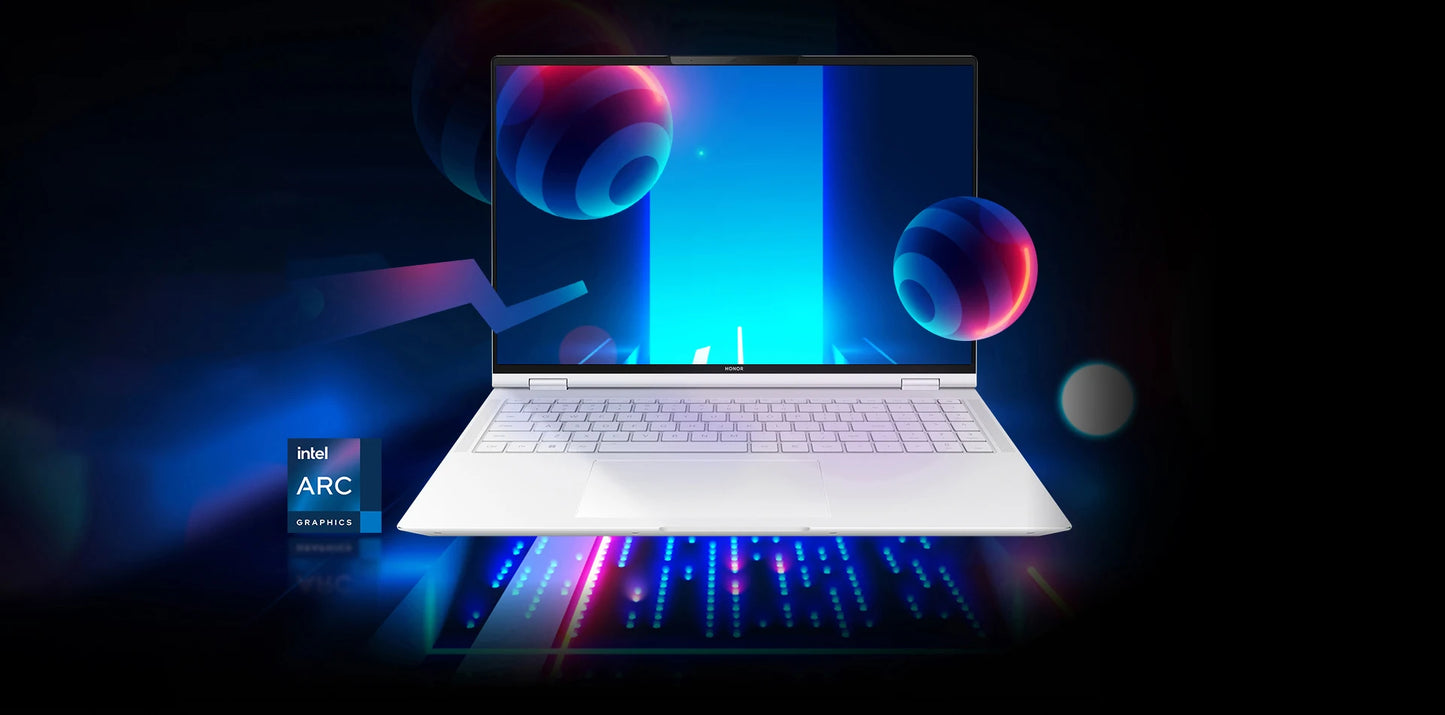 لابتوب HONOR MagicBook Pro 16 2024 بمعالج إنتل Ultra 5 125H مع رسومات Arc، سعة 16/24 جيجابايت، 1 تيرابايت، شاشة بحجم 16 بوصة بدقة 3K وتردد 165 هرتز