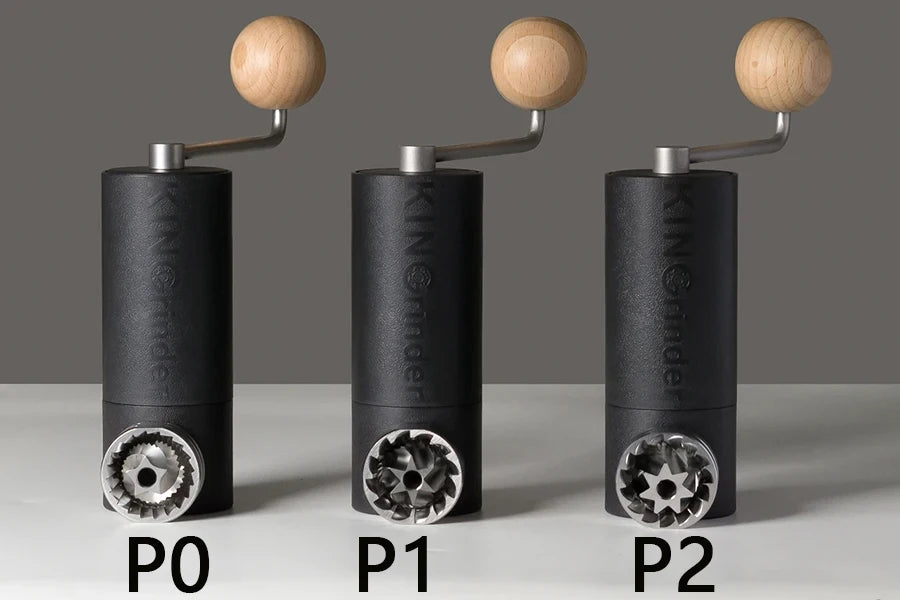 مطحنة قهوة يدوية خفيفة الوزن KINGrinder P0/P1/P2 لطاحونة القهوة للمكائن والمشروبات الساخنة مع ثبات في التجميع من الفولاذ المقاوم للصدأ