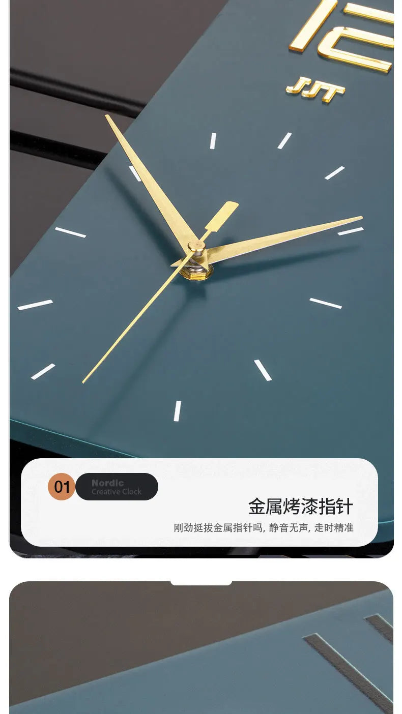 ساعة حائط عصرية بتصميم مينيمايليست لشقة أنيقة، ساعة حائط فاخرة ومبتكرة للديكور