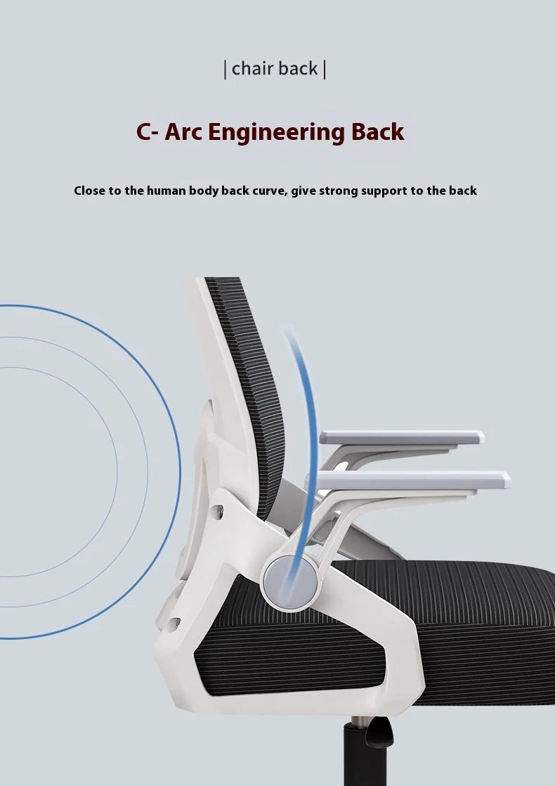 كرسي مكتب قابل للتعديل ergonomically مخصص للطلاب والموظفين مع رأس بدون دعم ومتوفر بحجميْن